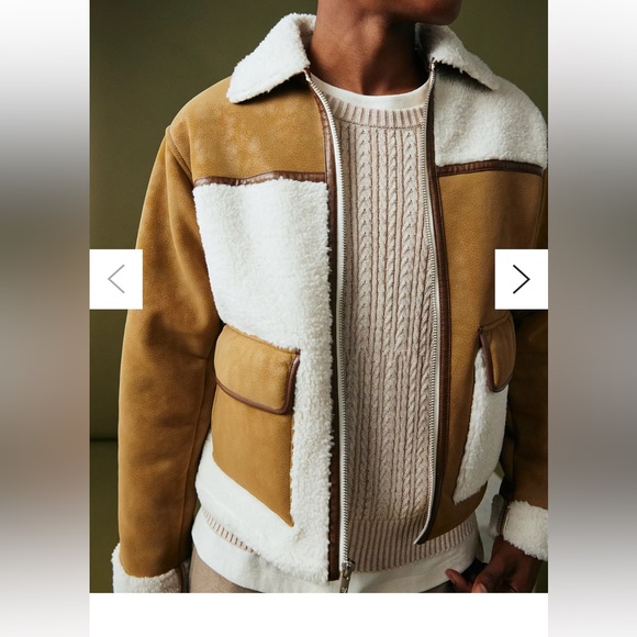 Urban Outfitters Other - Standard Cloth Blocked Sherling Jacket NWT